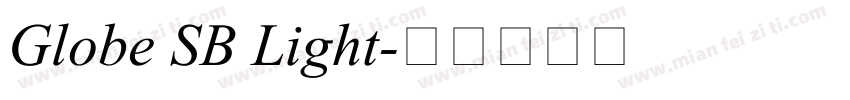 Globe SB Light字体转换